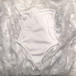 White One Piece Bathing Suit